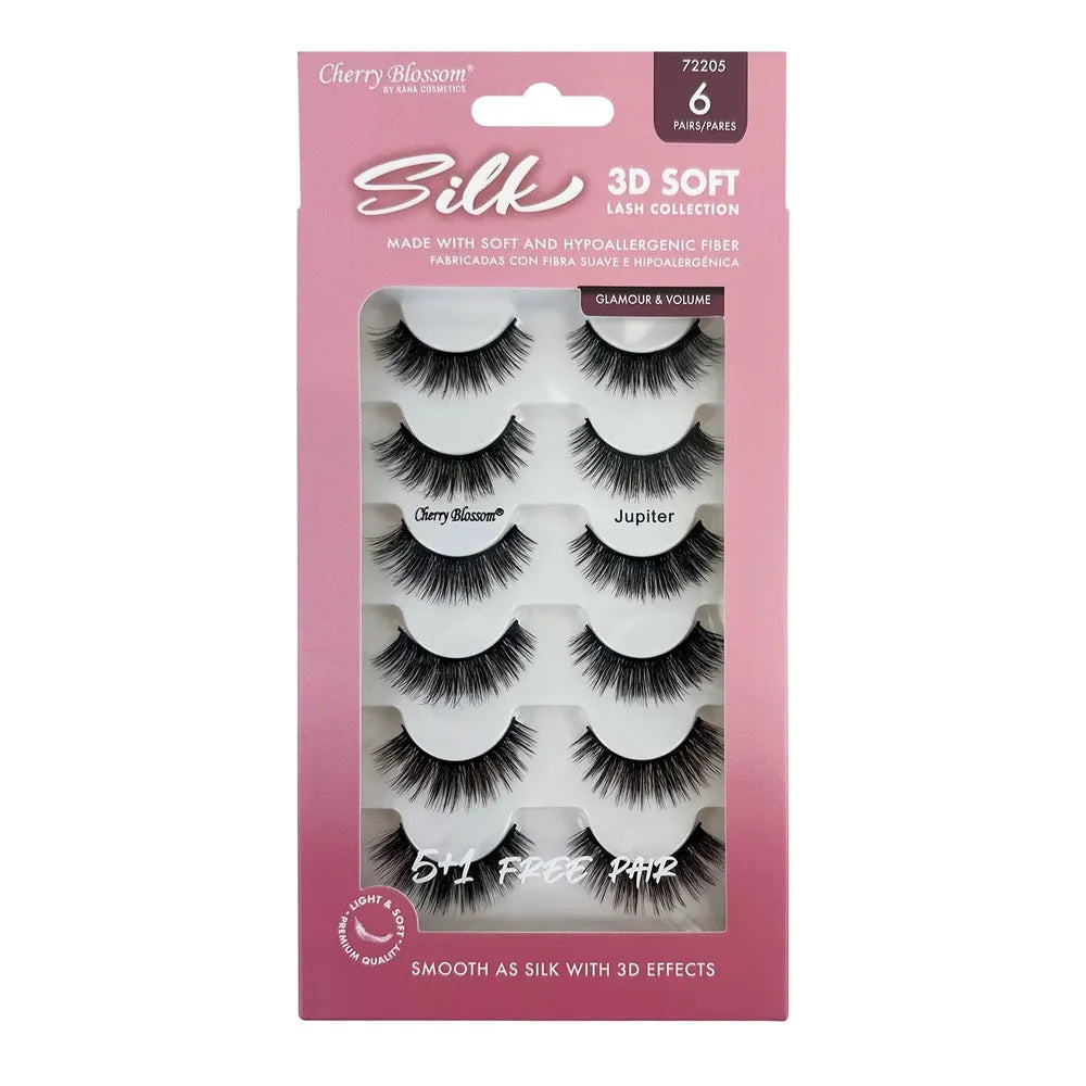 Cherry Blossom Faux Mink 3D Eyelashes – 5+1 Free Pair | Lightweight, Fluffy & Reusable | Styles 05 Jupiter & 06 Moon - Beauty Exchange Beauty Supply