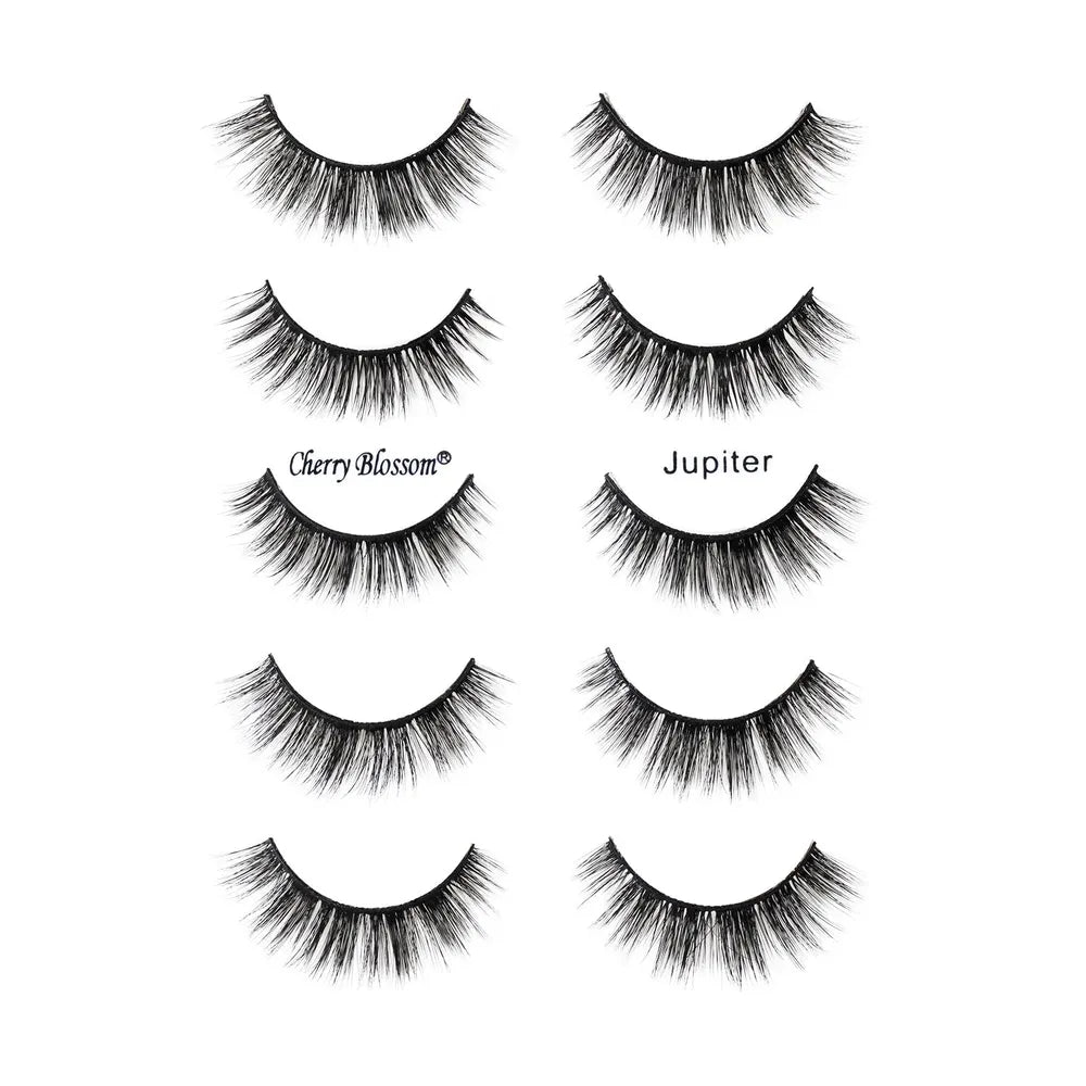 Cherry Blossom Faux Mink 3D Eyelashes – 5+1 Free Pair | Lightweight, Fluffy & Reusable | Styles 05 Jupiter & 06 Moon - Beauty Exchange Beauty Supply