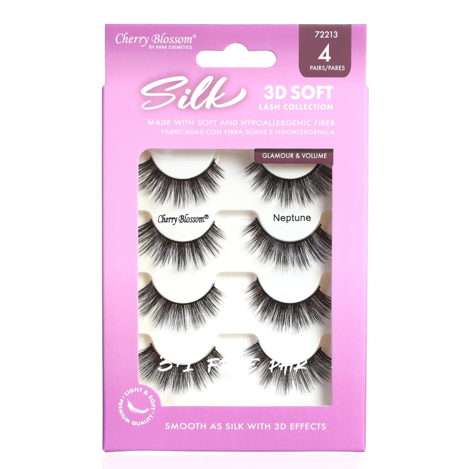 Cherry Blossom Silk 3D Soft Lashes – 4 Pairs - Beauty Exchange Beauty Supply