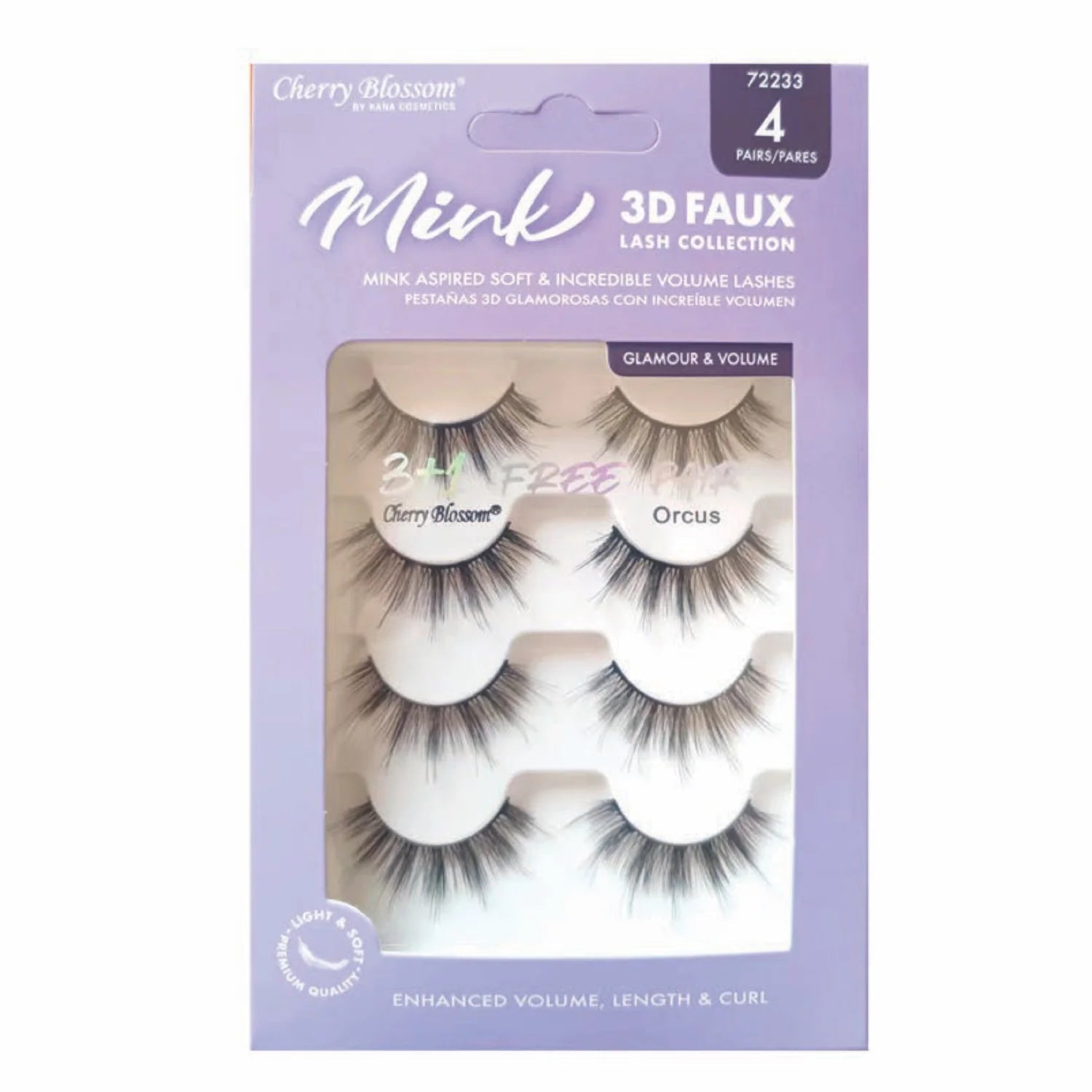 Cherry Blossom Silk 3D Soft Lashes – 4 Pairs - Beauty Exchange Beauty Supply