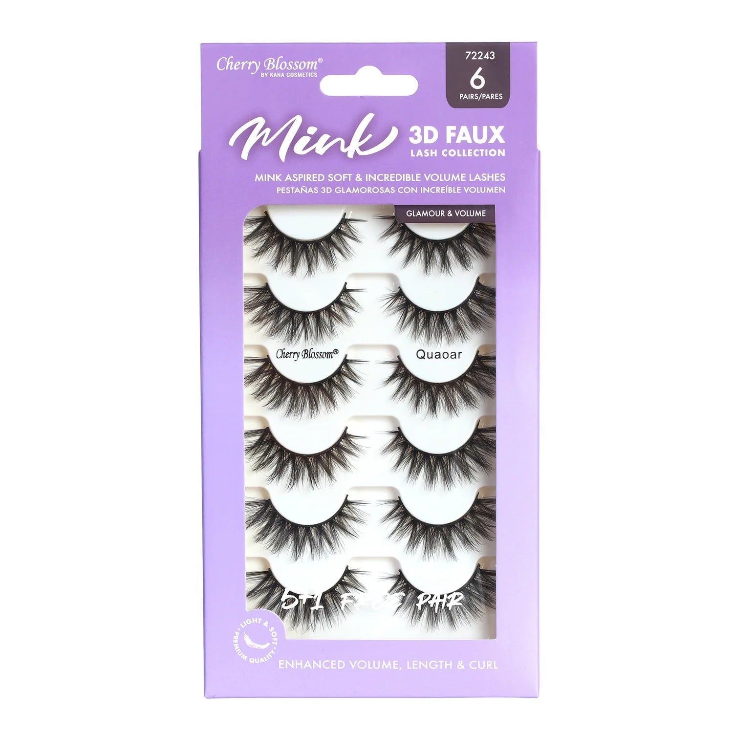 Cherry Blossom Silk 3D Soft Lashes – 5+1 Free Pair - Beauty Exchange Beauty Supply
