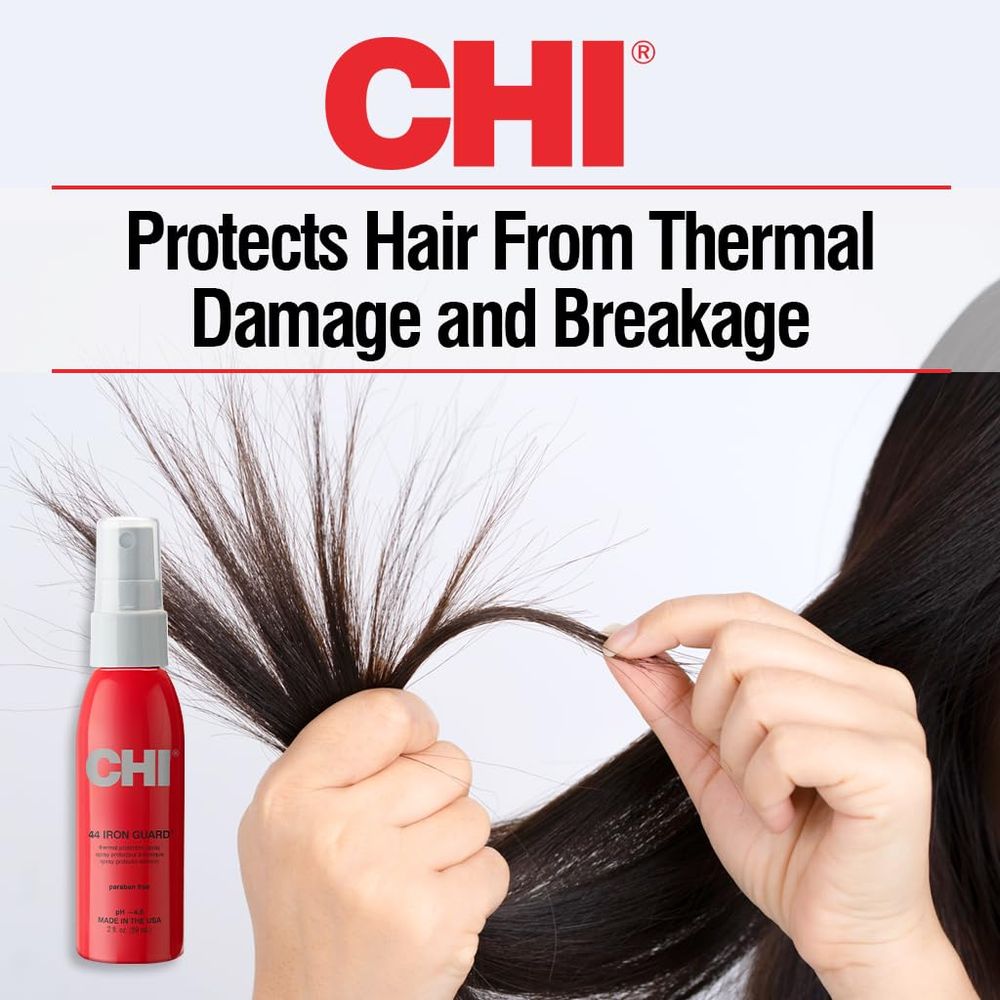 CHI 44 Iron Guard Thermal Protection Spray – 2 oz | Heat Protectant for Styling & Hair Health - Beauty Exchange Beauty Supply