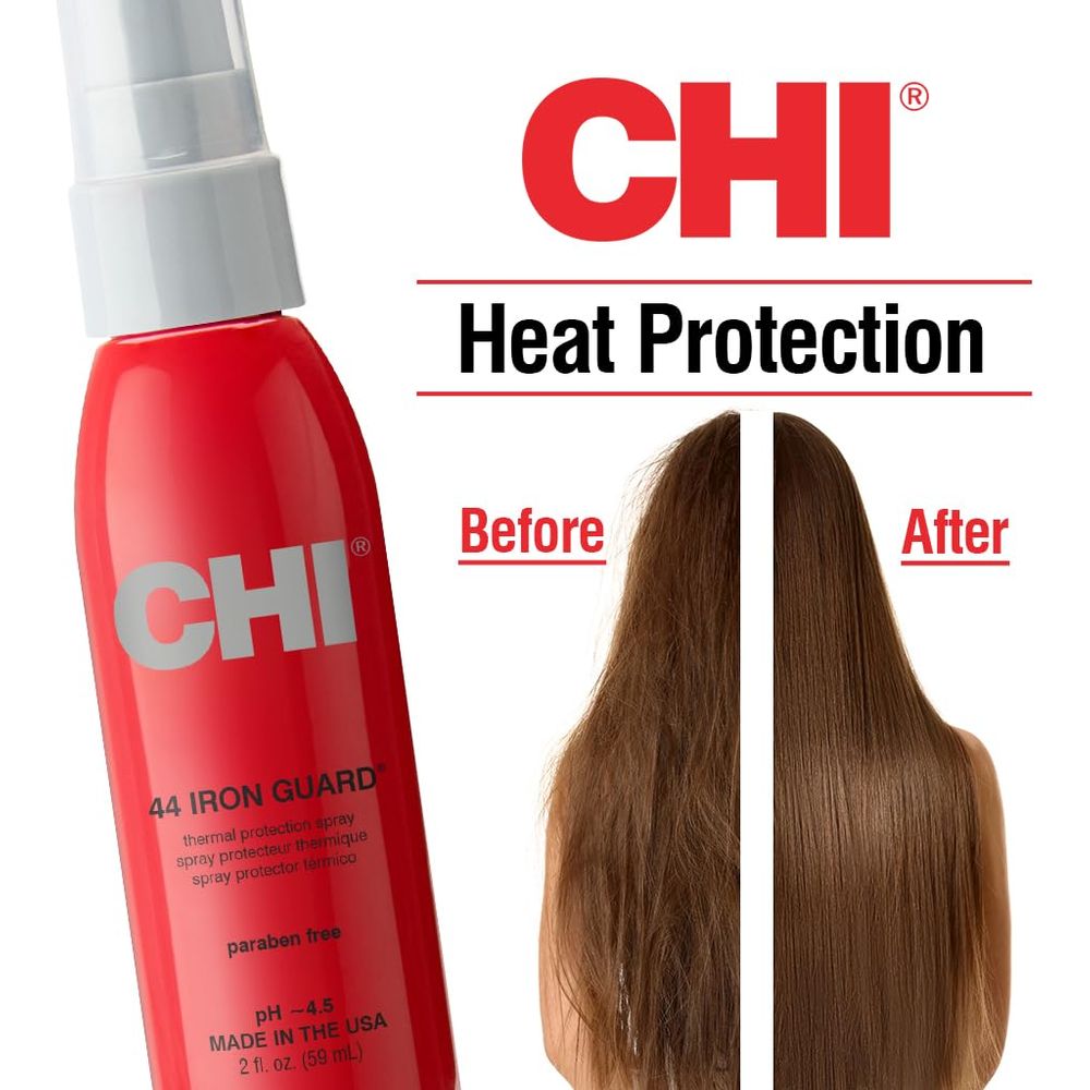 CHI 44 Iron Guard Thermal Protection Spray – 2 oz | Heat Protectant for Styling & Hair Health - Beauty Exchange Beauty Supply