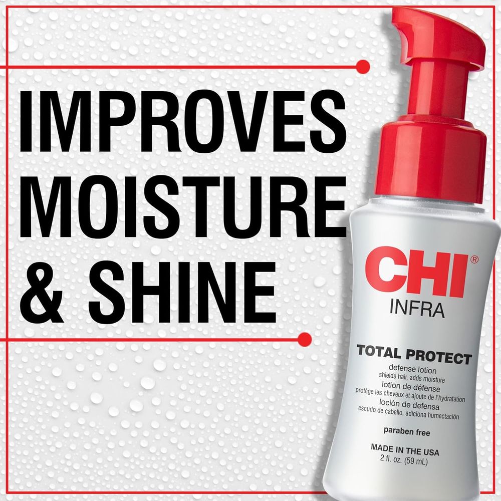 CHI Infra Total Protect Leave - In Conditioner & Thermal Protection Spray – 2 oz | Heat Protection & Hydration on the Go - Beauty Exchange Beauty Supply