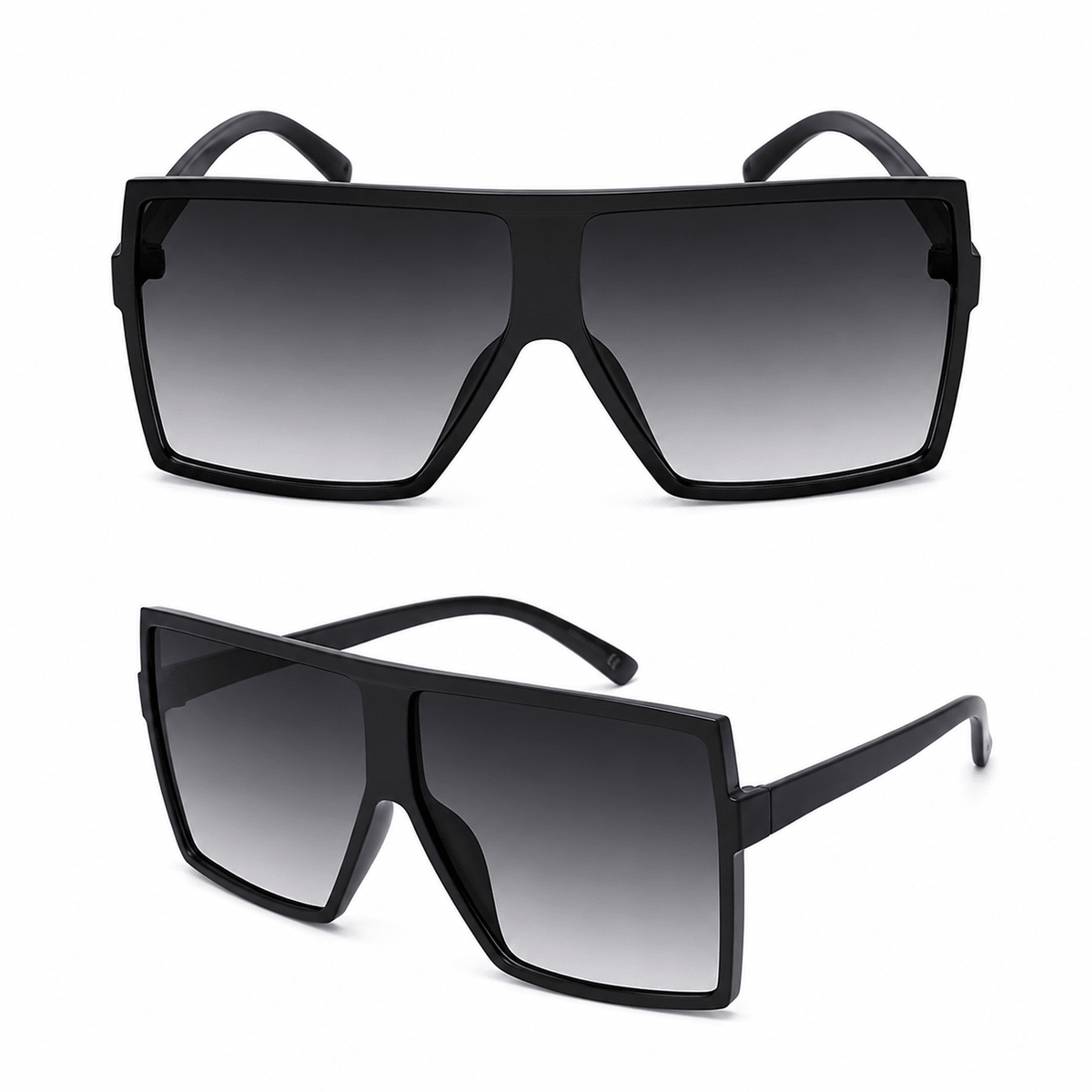 Chic Looks Oversized Shield Sunglasses Black – EA1345D - Beauty Exchange Beauty Supply