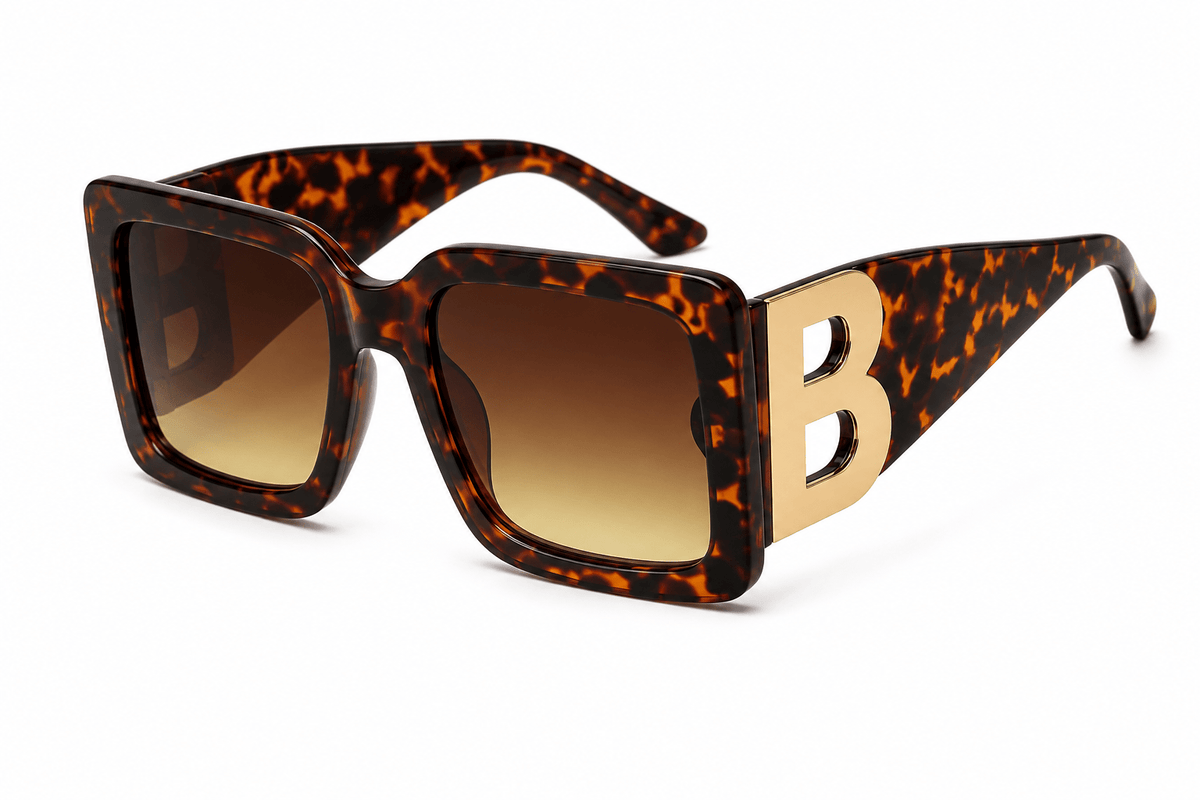 Chic Looks Square B-Detail Sunglasses – EA1603 - Beauty Exchange Beauty Supply