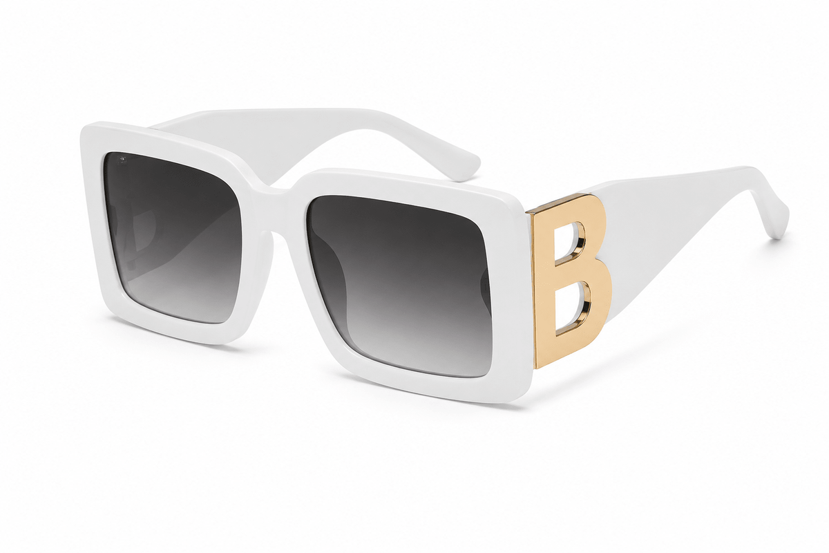 Chic Looks Square B-Detail Sunglasses – EA1603 - Beauty Exchange Beauty Supply