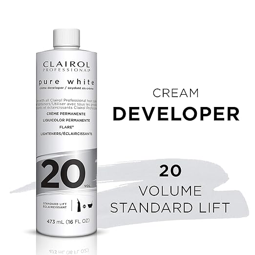 Clairol Professional Pure White Creme Hair Developers - Lightening & Gray Coverage | 10, 20, 30, 40 Volume | 16oz - Beauty Exchange Beauty Supply