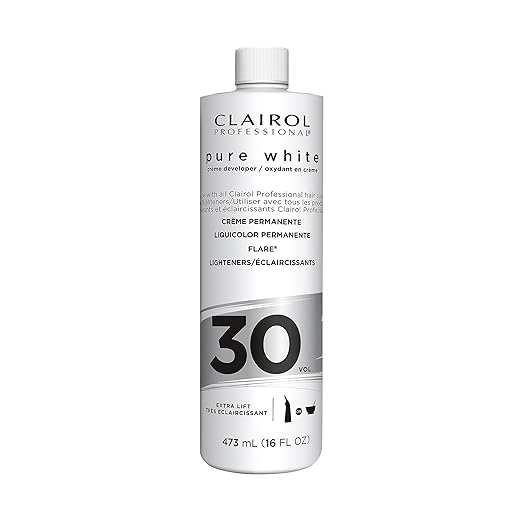 Clairol Professional Pure White Creme Hair Developers - Lightening & Gray Coverage | 10, 20, 30, 40 Volume | 16oz - Beauty Exchange Beauty Supply
