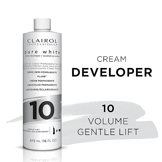 Clairol Professional Pure White Creme Hair Developers - Lightening & Gray Coverage | 10, 20, 30, 40 Volume | 16oz - Beauty Exchange Beauty Supply