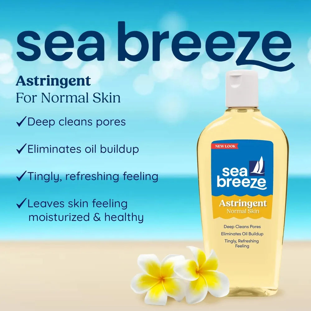 Classic Clean - Sea Breeze Astringent – Original & Sensitive Skin Formula | Deep Clean - Tingling | Refreshing Feeling | 10Oz/295ml | - Beauty Exchange Beauty Supply