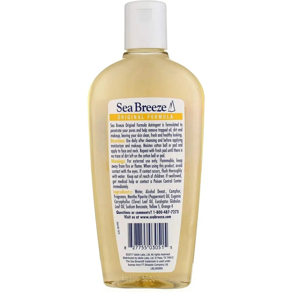 Classic Clean - Sea Breeze Astringent – Original & Sensitive Skin Formula | Deep Clean - Tingling | Refreshing Feeling | 10Oz/295ml | - Beauty Exchange Beauty Supply