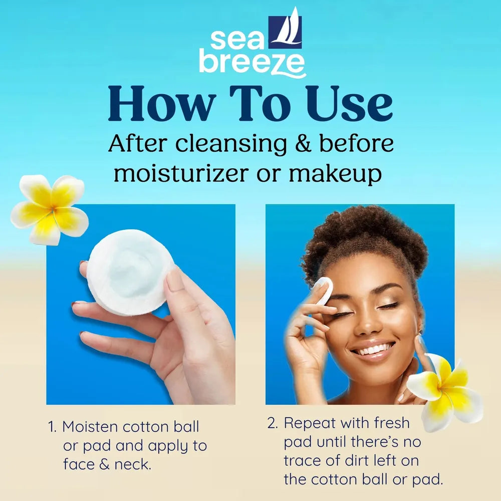 Classic Clean - Sea Breeze Astringent – Original & Sensitive Skin Formula | Deep Clean - Tingling | Refreshing Feeling | 10Oz/295ml | - Beauty Exchange Beauty Supply