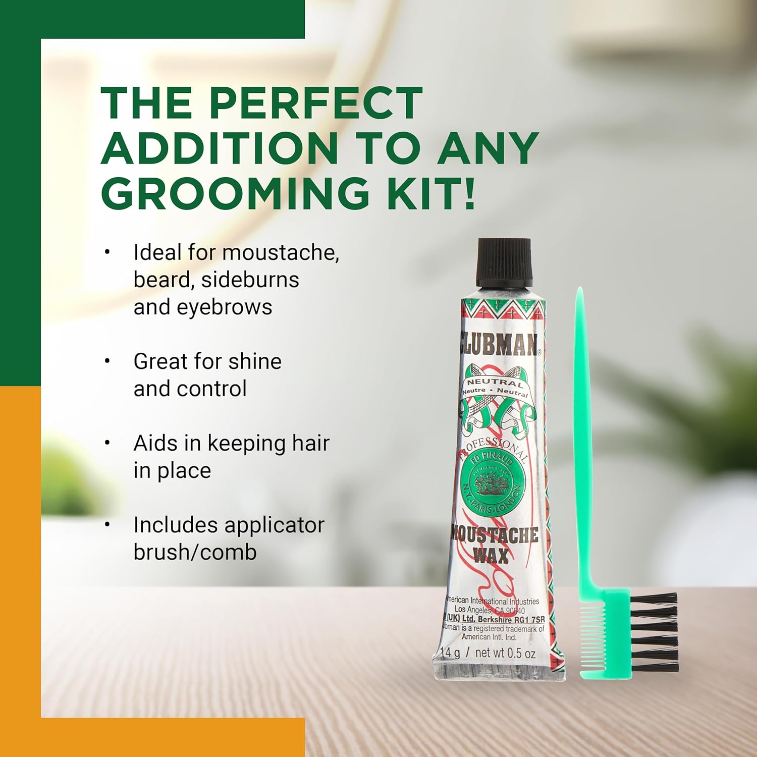 Clubman Beard Filler Pen – Black & Dark Brown, 1.2g - Beauty Exchange Beauty Supply