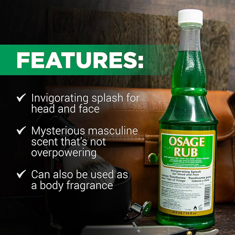 Clubman Osage Rub Aftershave – Professional 14 oz - Beauty Exchange Beauty Supply