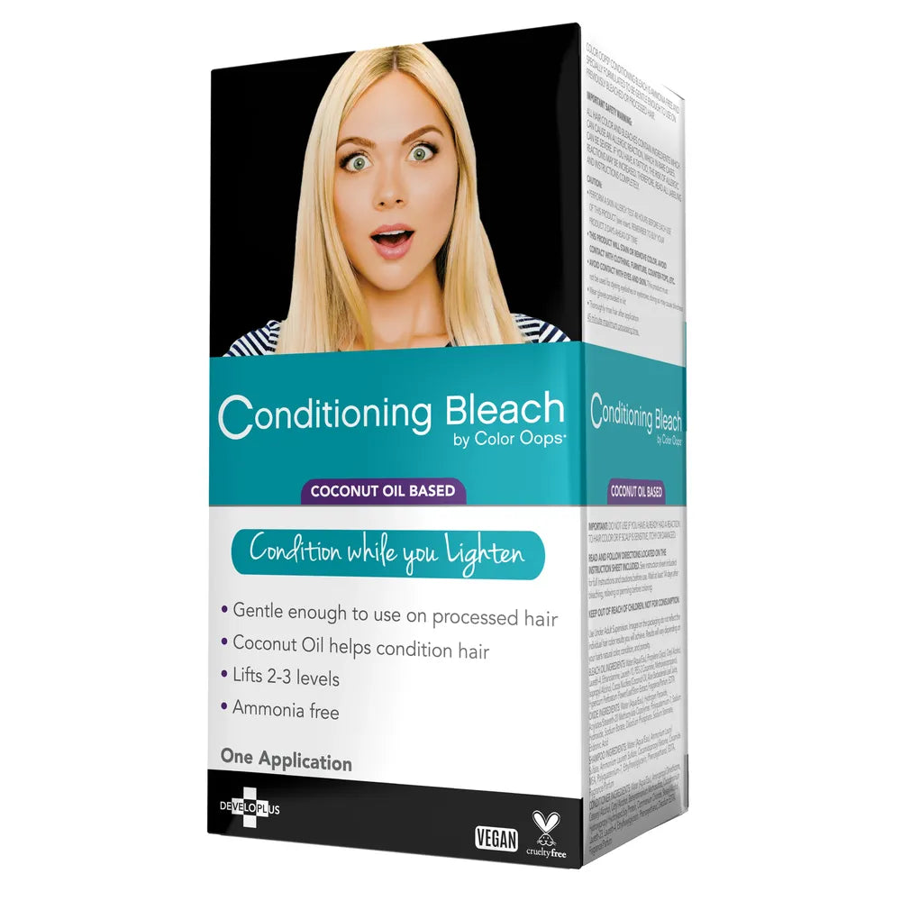 Color Oops Conditioning Bleach – Ammonia - Free Lightening Kit with Coconut Oil (1 Application) - Beauty Exchange Beauty Supply