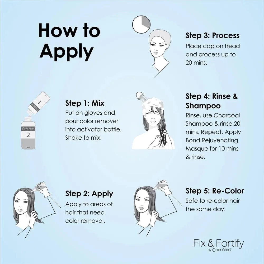 Color Oops Hair Color Remover – 4 fl oz (Extra Strength / Extra Conditioning / For Fragile & Textured Hair) - Beauty Exchange Beauty Supply