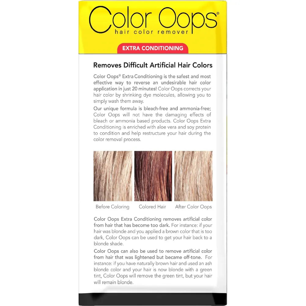 Color Oops Hair Color Remover – 4 fl oz (Extra Strength / Extra Conditioning / For Fragile & Textured Hair) - Beauty Exchange Beauty Supply