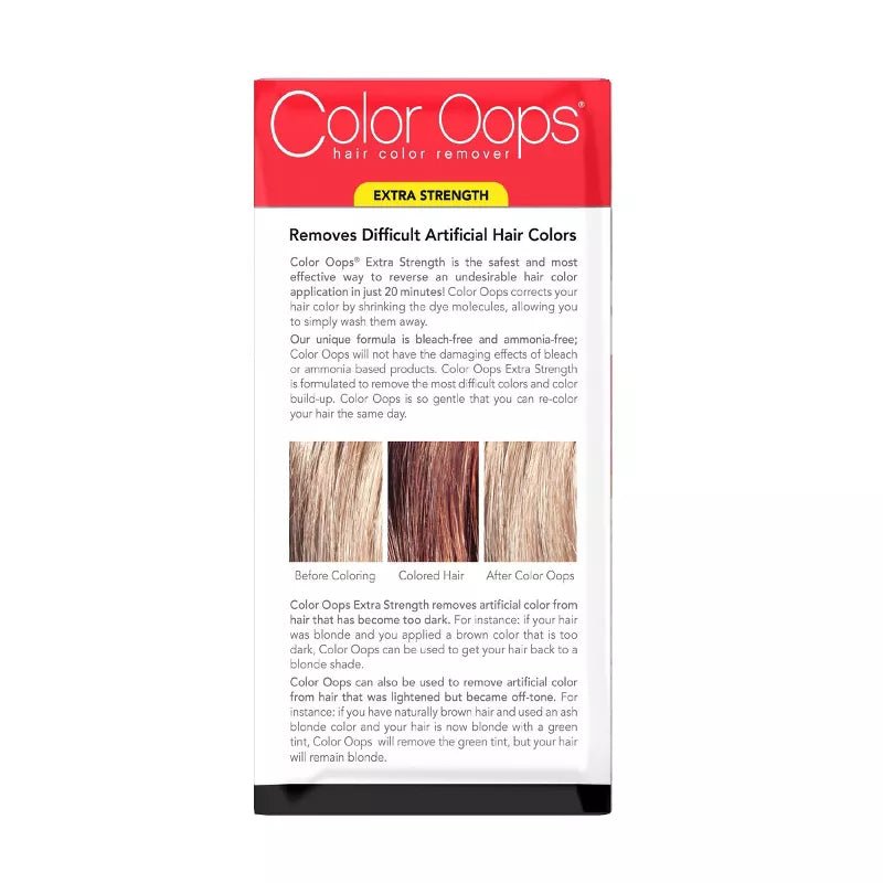Color Oops Hair Color Remover – 4 fl oz (Extra Strength / Extra Conditioning / For Fragile & Textured Hair) - Beauty Exchange Beauty Supply