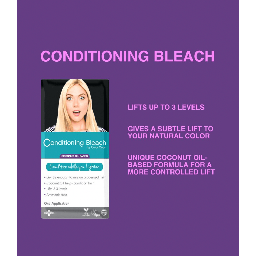 Color Oops Hi - Lift Conditioning Bleach – Ammonia - Free with Coconut Oil (1 Application) - Beauty Exchange Beauty Supply