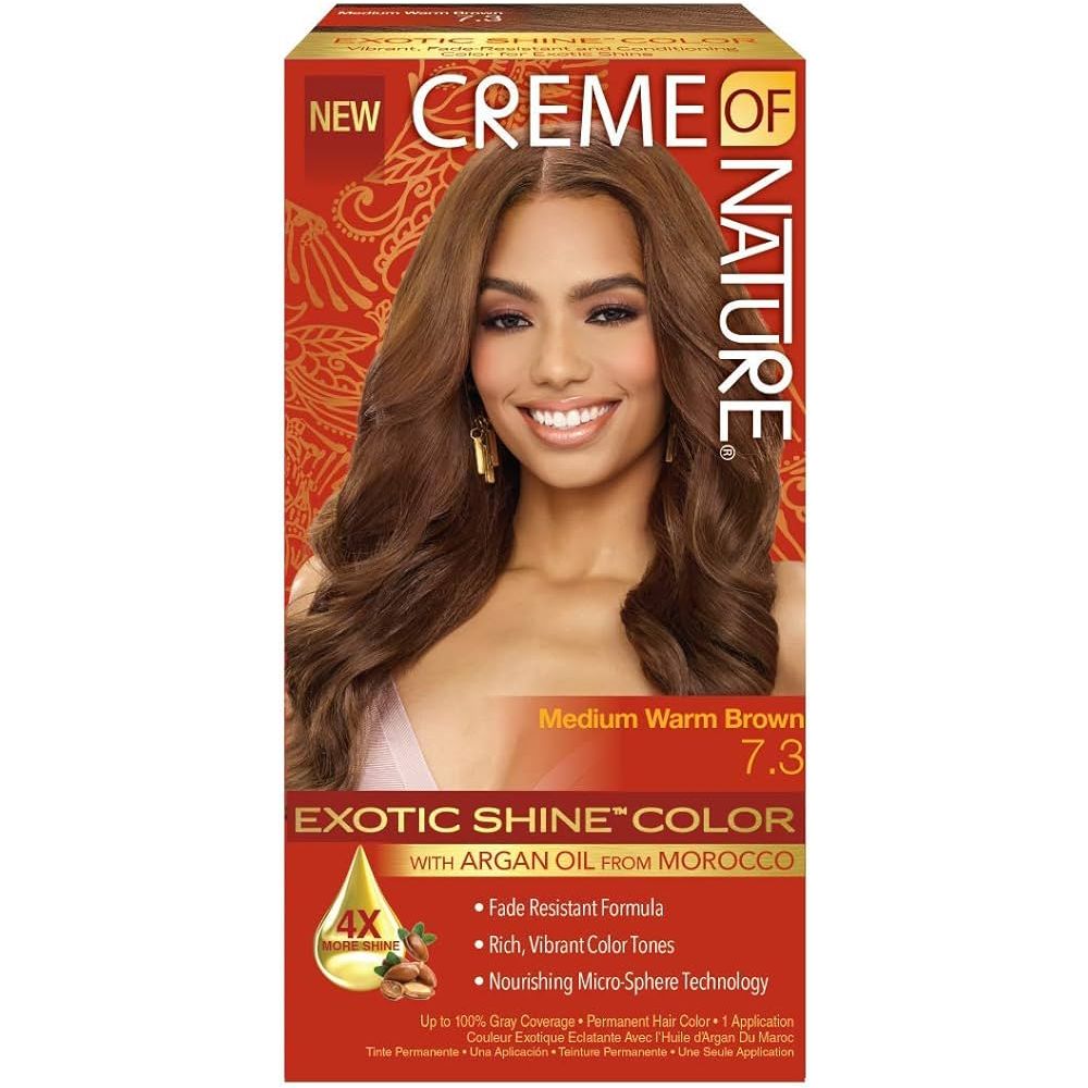Creme of Nature Exotic Shine Permanent Hair Color with Argan Oil – Vibrant, Nourishing Color (11 Radiant Shades) - Beauty Exchange Beauty Supply