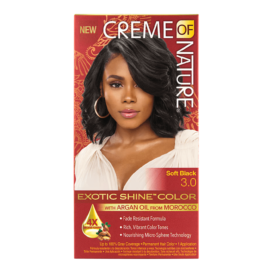 Creme of Nature Exotic Shine Permanent Hair Color with Argan Oil – Vibrant, Nourishing Color (11 Radiant Shades) - Beauty Exchange Beauty Supply