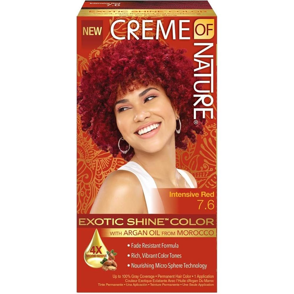 Creme of Nature Exotic Shine Permanent Hair Color with Argan Oil – Vibrant, Nourishing Color (11 Radiant Shades) - Beauty Exchange Beauty Supply