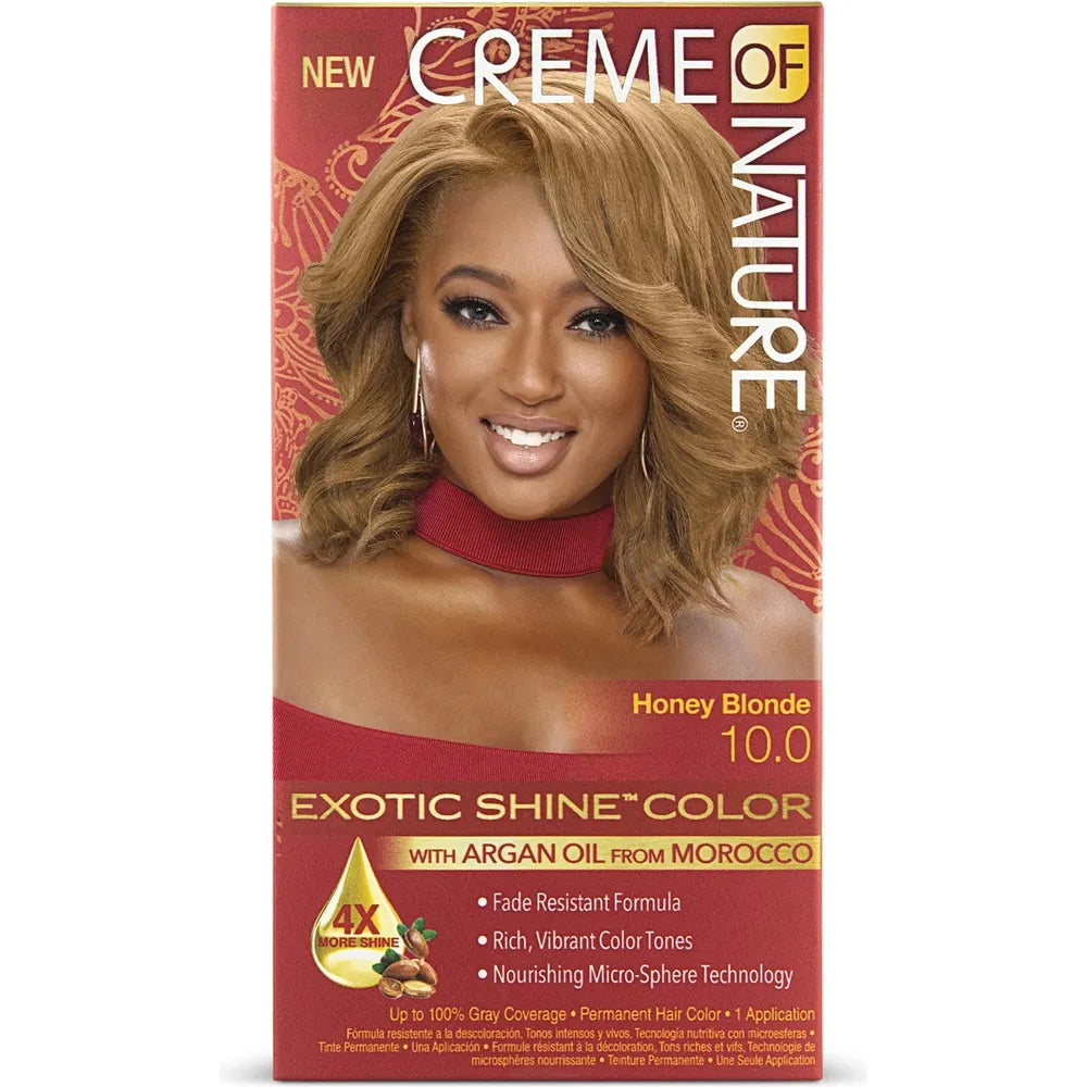 Creme of Nature Exotic Shine Permanent Hair Color with Argan Oil – Vibrant, Nourishing Color (11 Radiant Shades) - Beauty Exchange Beauty Supply
