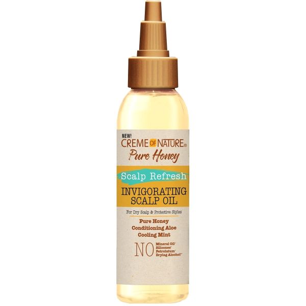 Creme of Nature Pure Honey Scalp Refresh Invigorating Scalp Oil (4 oz) - Beauty Exchange Beauty Supply