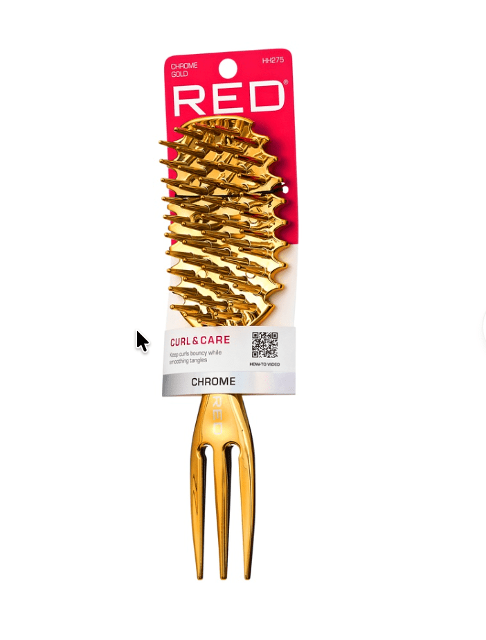 Curl & Care Chrome Detangling Brush – Multiple Colors - Beauty Exchange Beauty Supply