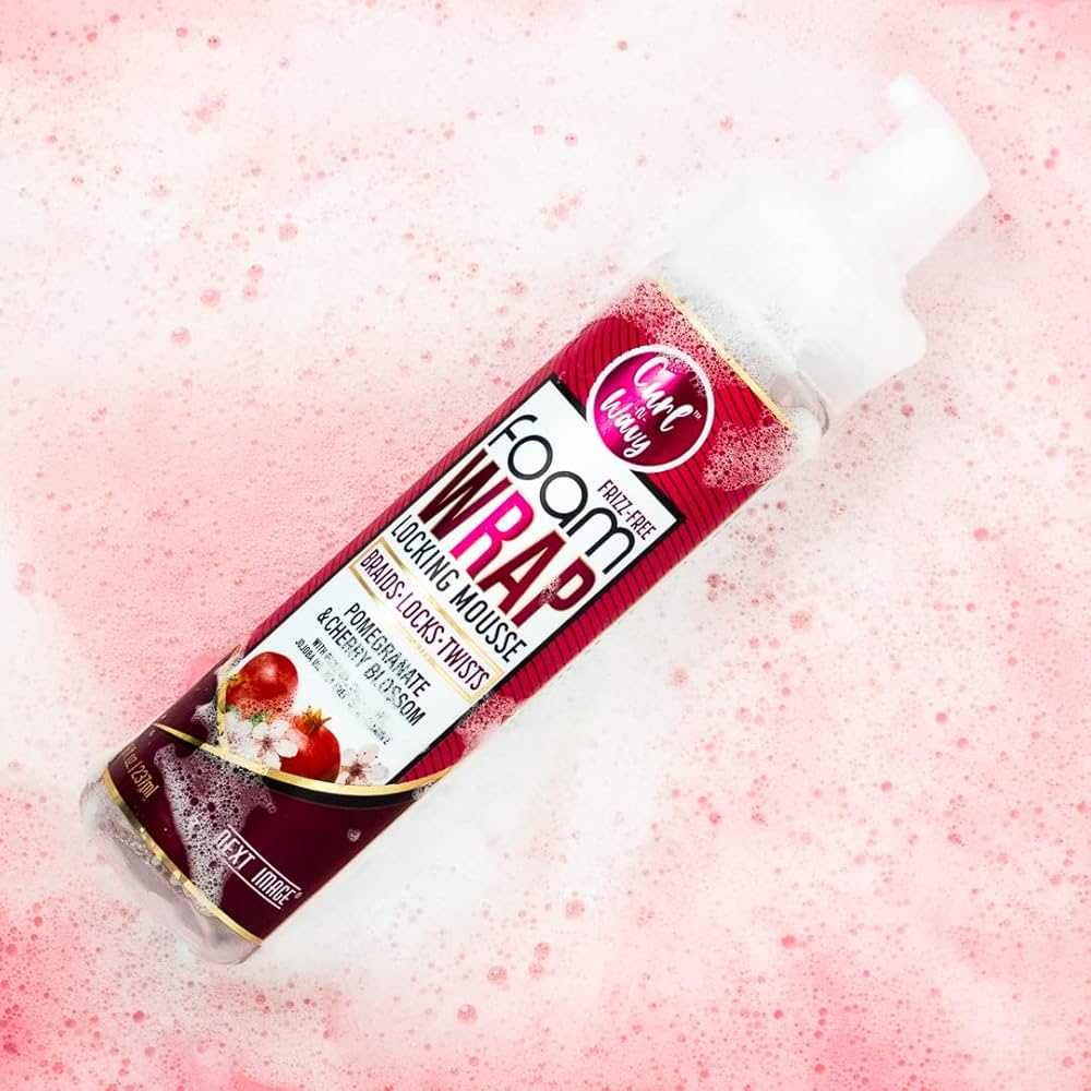 Curl & Wavy Foam Wrap Locking Mousse | 3 Unique Variants - Olive & Avocado, Black Castor & Argan, Pomegranate & Cherry Blossom | 8oz - Beauty Exchange Beauty Supply
