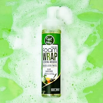 Curl & Wavy Foam Wrap Locking Mousse | 3 Unique Variants - Olive & Avocado, Black Castor & Argan, Pomegranate & Cherry Blossom | 8oz - Beauty Exchange Beauty Supply