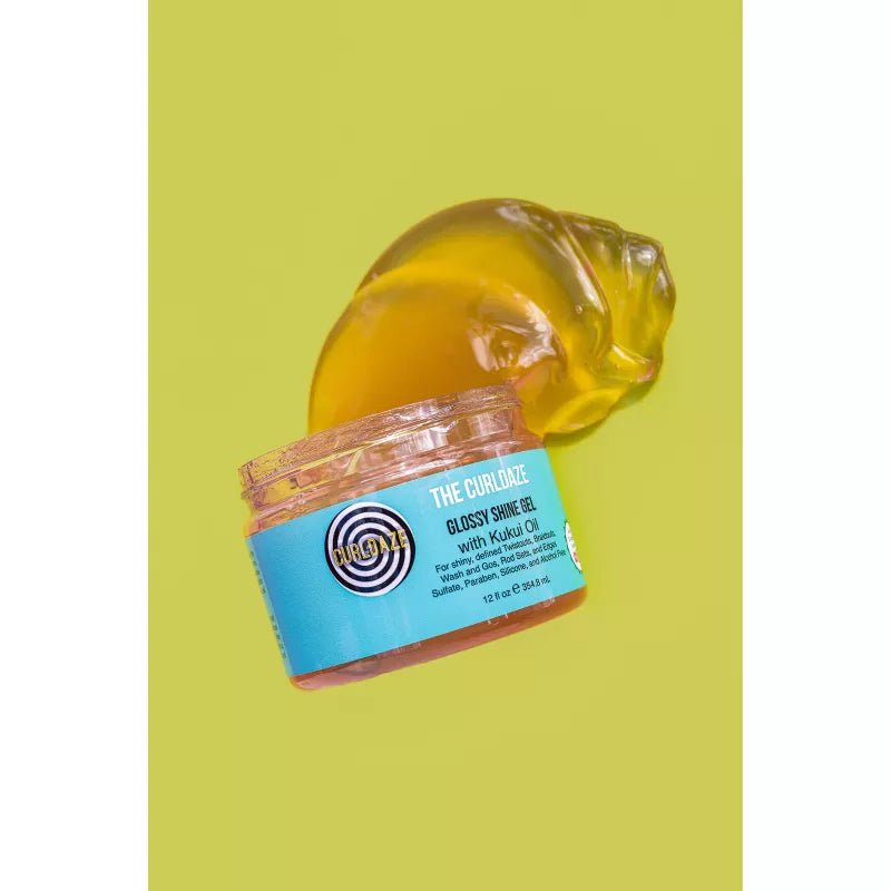 CurlDaze Shine Gel with Kukui Oil | High Shine • Curl Definition • Frizz Control – 12 fl oz - Beauty Exchange Beauty Supply