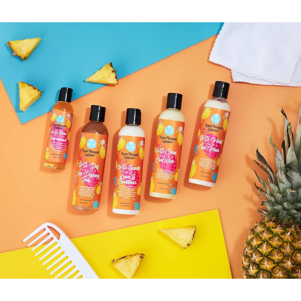 CURLS Poppin Pineapple So So Fresh Vitamin C Scalp Treatment - 4 Oz | Shiny, Thick, Healthy Hair Starts at the Scalp! - Beauty Exchange Beauty Supply