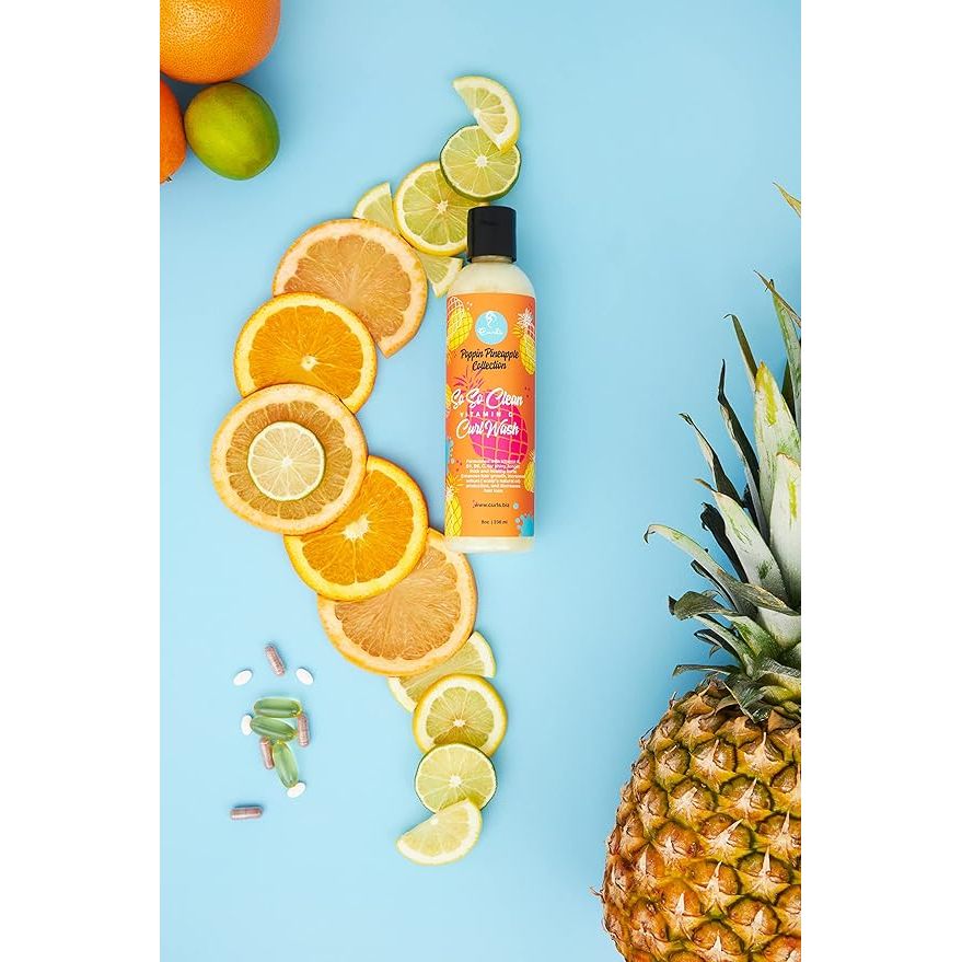Curls Poppin’ Pineapple Vitamin C Collection – 8 oz (Choose: Shampoo, Leave - In Conditioner, or Defining Jelly) - Beauty Exchange Beauty Supply