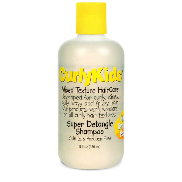 Curly Kids Mixed Texture Haircare Super Detangle Shampoo – 6.0 oz | Gentle Shampoo for Curly, Coily & Wavy Hair - Beauty Exchange Beauty Supply