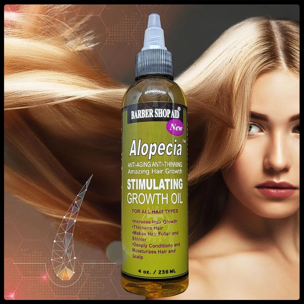 Barber Shop Aid Alopecia Hair Growth Oil - 4 oz