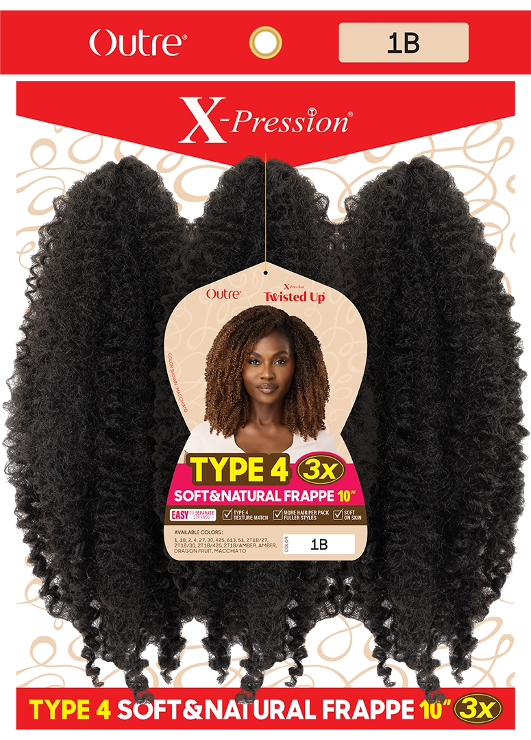 Outre Xpression Type 4 Soft & Natural – 3X Frappe 10"