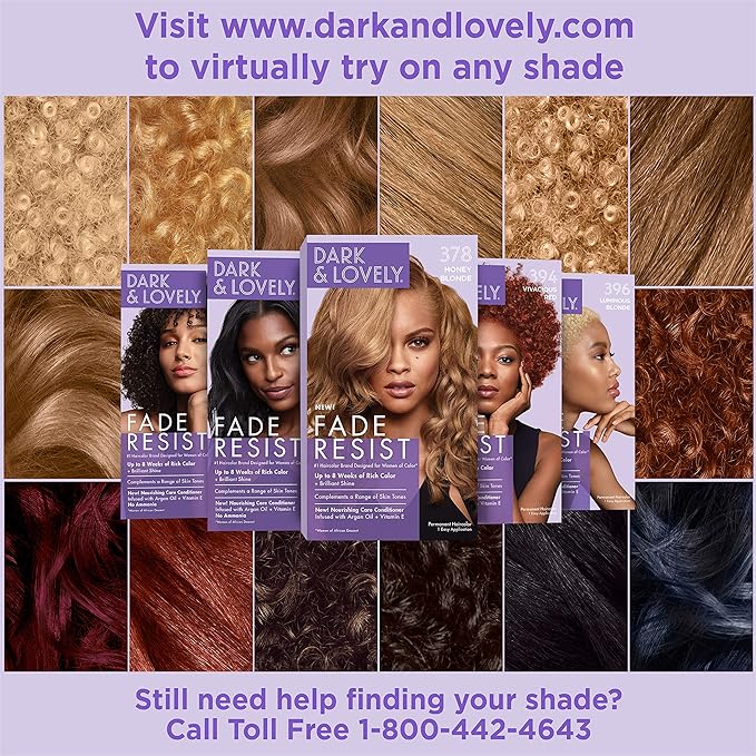 Dark and Lovely - Hair Color Collection | Variants Vibrant Shades for Beautiful Hair | - Beauty Exchange Beauty Supply