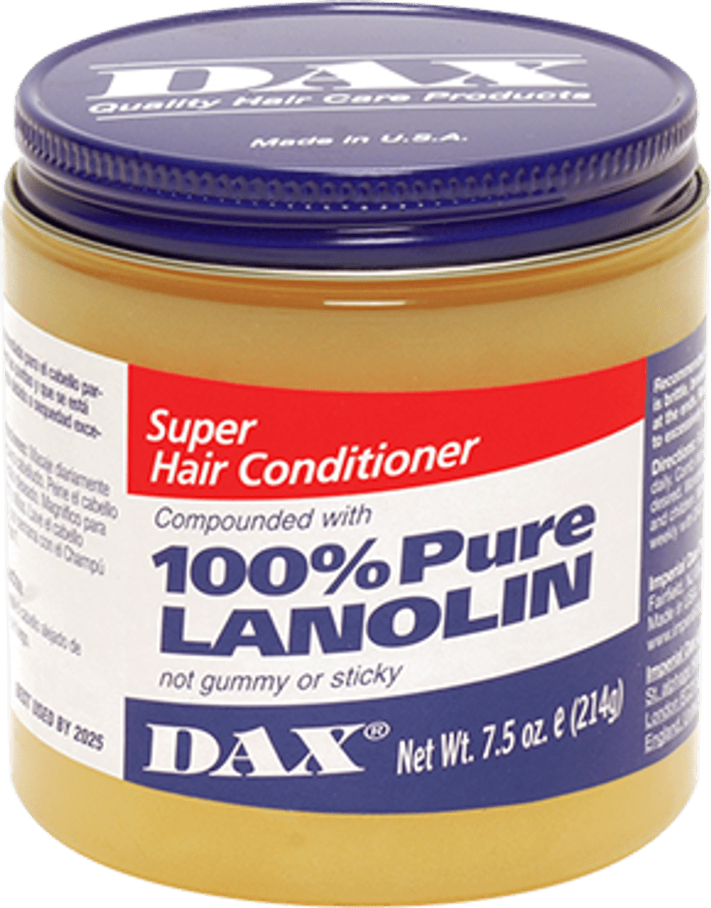 DAX 100% Pure Lanolin – Skin & Hair Moisturizer – 3.5 oz & 7.5 oz - Beauty Exchange Beauty Supply