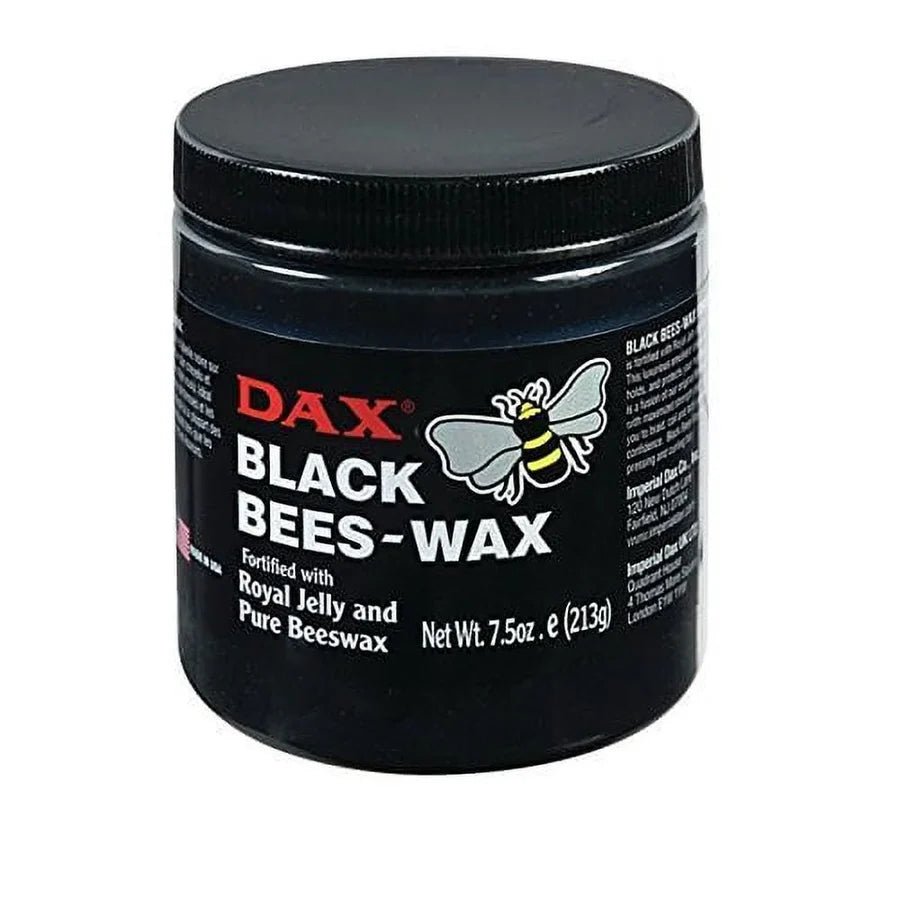 DAX Black Beeswax – Extra Hold & Shine for Braids – 7.5 oz - Beauty Exchange Beauty Supply