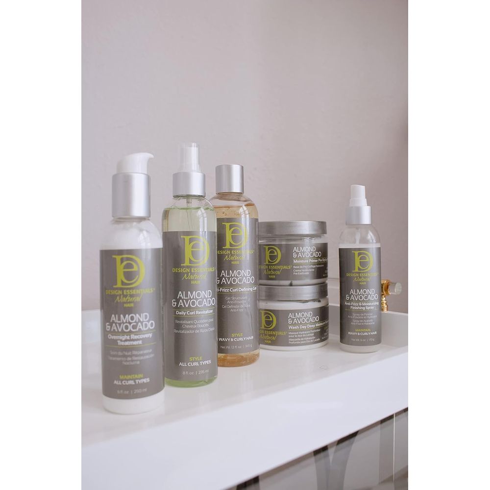Design Essentials Almond & Avocado Anti - Frizz Curl Defining Gel – Hydrates, Defines & Controls – 12 oz - Beauty Exchange Beauty Supply