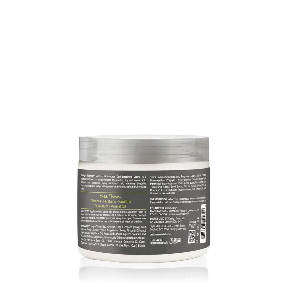 Design Essentials Almond & Avocado Curl Stretching Crème – 16 oz - Beauty Exchange Beauty Supply