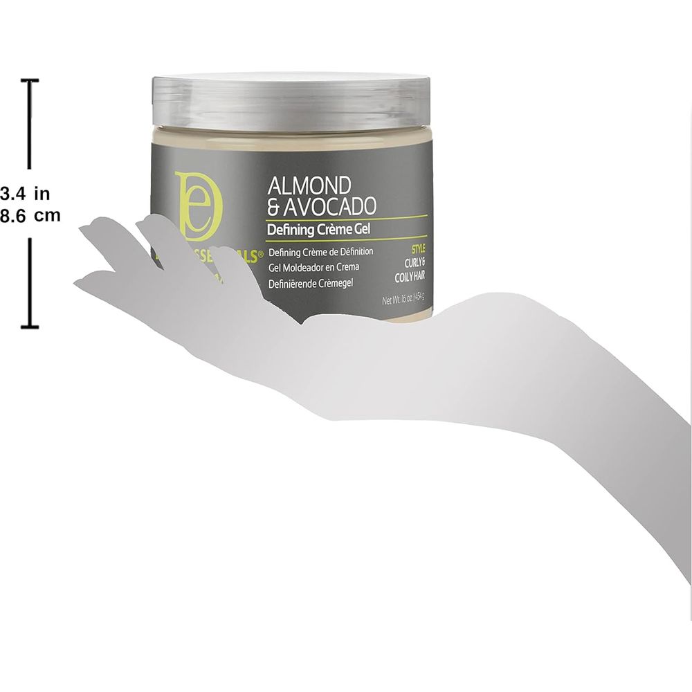 Design Essentials Almond & Avocado Defining Crème Gel 16 oz – Moisturize, Define & Hold Curls Without Crunch - Beauty Exchange Beauty Supply
