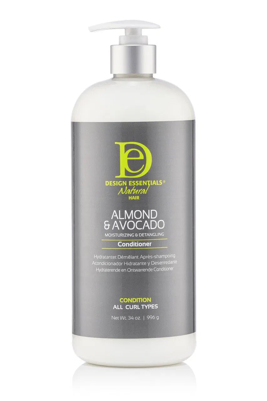 Design Essentials Almond & Avocado Moisturizing & Detangling Conditioner – 34 oz - Beauty Exchange Beauty Supply