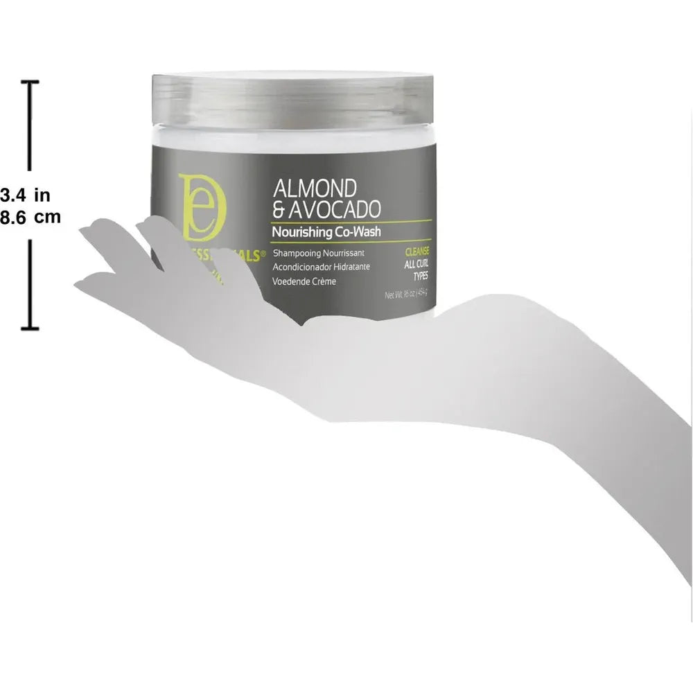 Design Essentials Almond & Avocado Nourishing Co - Wash 16 oz – Gentle Cleansing + Deep Moisture for Natural Hair - Beauty Exchange Beauty Supply