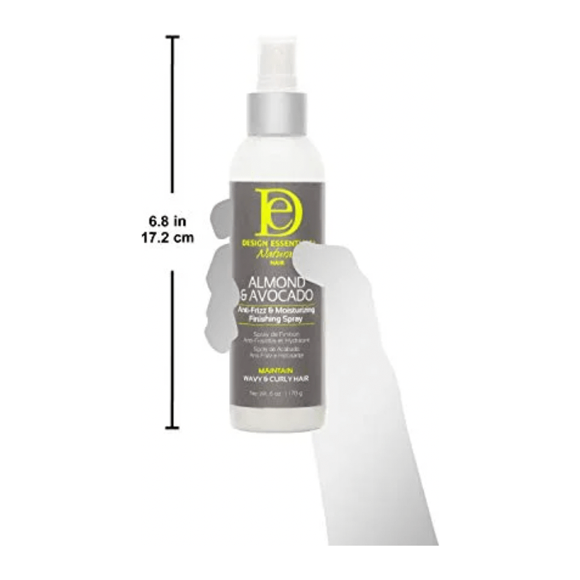 Design Essentials Anti - Frizz & Moisturizing Finishing Spray – Shine, Smooth & Set – 6 oz - Beauty Exchange Beauty Supply