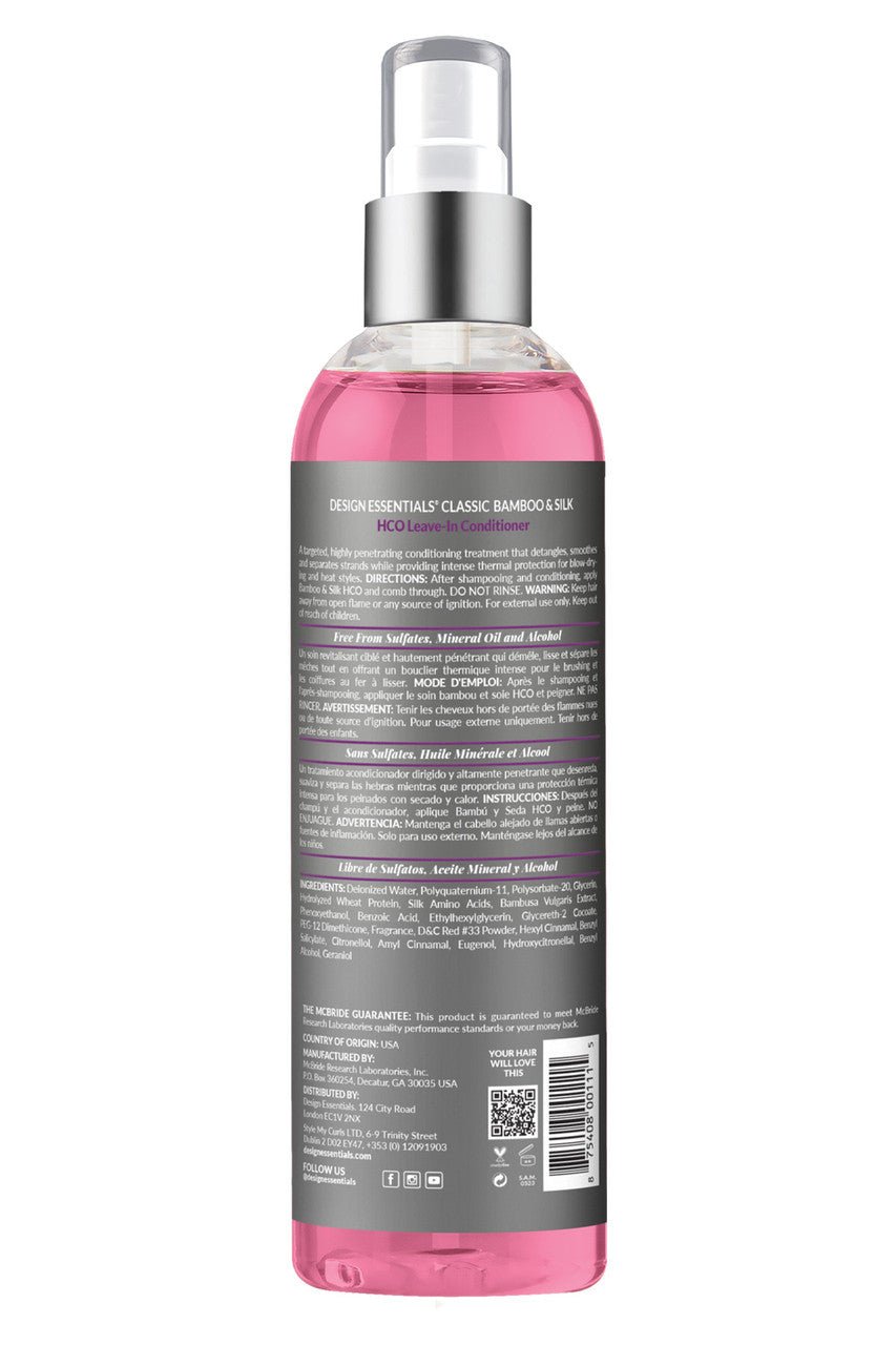 Design Essentials Bamboo & Silk HCO Leave - In Conditioner – 8 oz - Beauty Exchange Beauty Supply