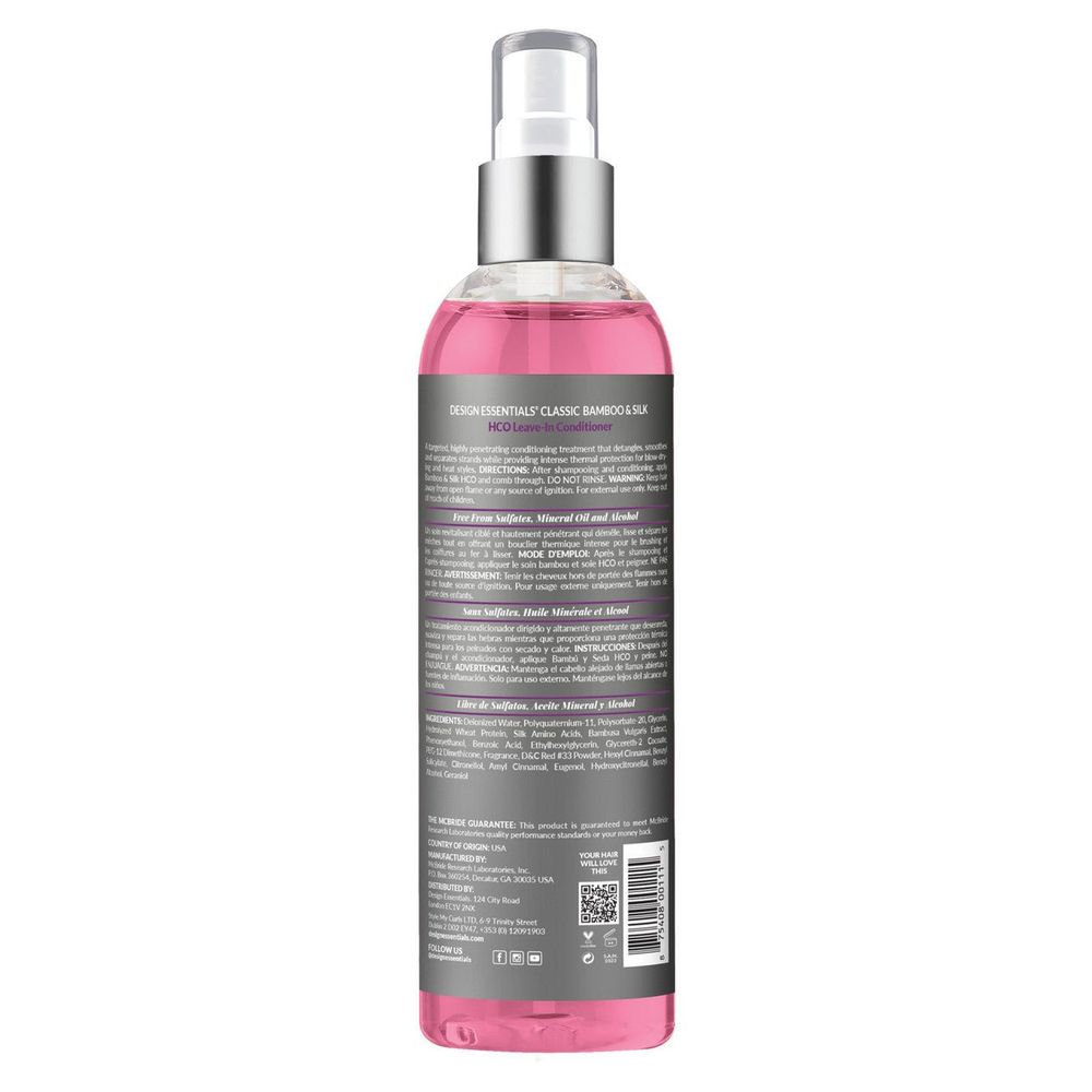 Design Essentials Bamboo & Silk HCO Leave - In Conditioner – 8 oz - Beauty Exchange Beauty Supply