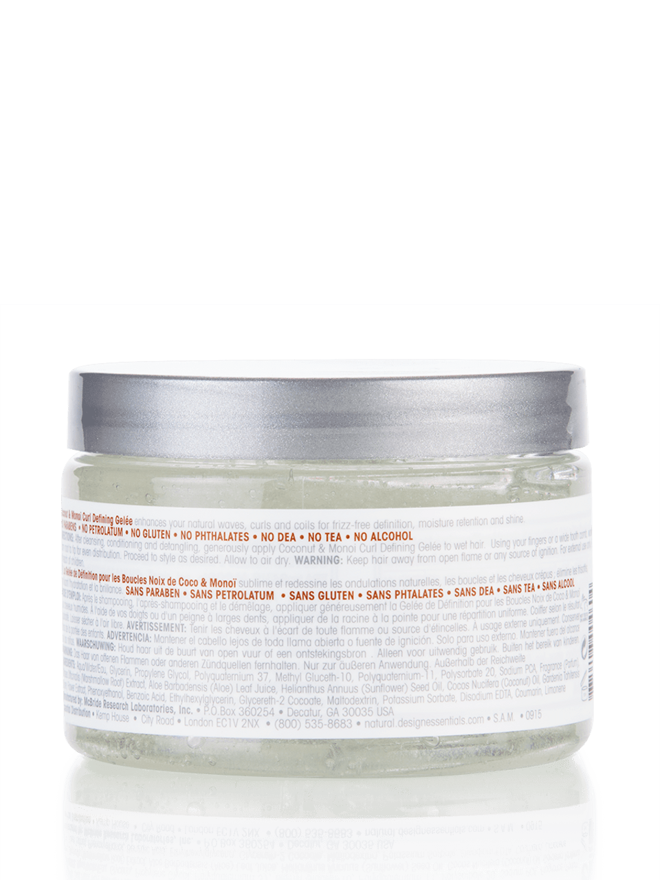 Design Essentials® Coconut & Monoi Curl Defining Gelée - Beauty Exchange Beauty Supply